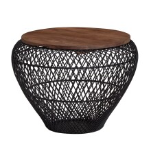 Couchtisch >707< (LxBxH: 60x60x45 cm) in Schwarz...