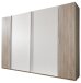 Dreh-/Schwebetürenschrank >LOTTO< (BxH: 316x210 cm) EICHE SAEGERAU WEISS
