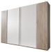 Dreh-/Schwebetürenschrank >LOTTO< (BxH: 272x210 cm) EICHE SAEGERAU WEISS