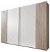 Dreh-/Schwebetürenschrank >LOTTO< (BxH: 272x210 cm) EICHE SAEGERAU WEISS