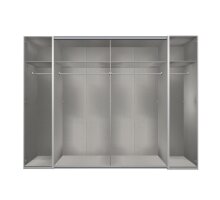 Dreh-/Schwebetürenschrank >LOTTO< (BxH: 272x210 cm) in WEISS - 272x210cm (BxH)