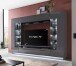Wohnwand >DENIRA< (BxHxT: 275x190x40 cm) in Anthrazit - 275x190x40 (BxHxT)