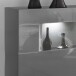 Sideboard >DENIRA< (BxHxT: 160x85x43 cm) in Hochglanz Anthrazit