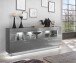 Sideboard >DENIRA< (BxHxT: 160x85x43 cm) in Hochglanz Anthrazit