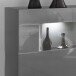 Sideboard >DENIRA< (BxHxT: 160x85x43 cm) in Hochglanz Anthrazit