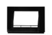 Wohnwand >EMIRA< (BxHxT: 275x194,5x40 cm) in Schwarz Hochglanz