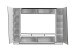 Wohnwand >EMIRA< (BxHxT: 275x194,5x40 cm) in Schwarz Hochglanz