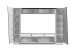 Wohnwand >EMIRA< (BxHxT: 275x194,5x40 cm) in Schwarz Hochglanz