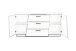 Sideboard >EMIRA< (BxHxT: 160x80x43,6 cm) in Schwarz Hochglanz