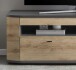 Wohnwand >DERA< (BxHxT: 235,2x171,2x46,4 cm) Artisan Eiche/Anthrazit Hochglanz