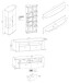 Wohnwand >DERA< (BxHxT: 235,2x171,2x46,4 cm) Artisan Eiche/Anthrazit Hochglanz