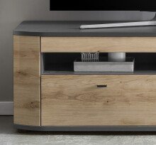 Wohnwand >DERA< (BxHxT: 150x166,3x46,4 cm) in Dekor Artisan Eiche