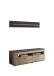 Wohnwand >DERA< (BxHxT: 150x166,3x46,4 cm) in Dekor Artisan Eiche