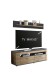 Wohnwand >DERA< (BxHxT: 150x166,3x46,4 cm) in Dekor Artisan Eiche