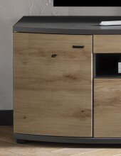 Wohnwand >DERA< (BxHxT: 200x166,3x46,4 cm) in Dekor Artisan Eiche