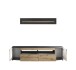 Wohnwand >DERA< (BxHxT: 200x166,3x46,4 cm) in Dekor Artisan Eiche