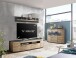 Wohnwand >DERA< (BxHxT: 200x166,3x46,4 cm) in Dekor Artisan Eiche
