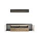 Wohnwand >DERA< (BxHxT: 200x166,3x46,4 cm) in Dekor Artisan Eiche