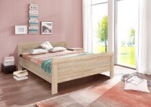 Bett >NADJA< (BxH: 188x85 cm) in EICHE...