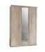 Drehtürenschrank >NADJA< (BxH: 135x208 cm) in EICHE SAEGERAU-NACHBILDUNG