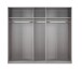 Drehtürenschrank >NADJA< (BxH: 225x208 cm) in EICHE SAEGERAU-NACHBILDUNG