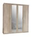 Drehtürenschrank >NADJA< (BxH: 180x208 cm) in EICHE SAEGERAU-NACHBILDUNG