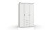 Drehtürenschrank >NADJA< (BxH: 135x208 cm) in WEISS - 135x208cm (BxH)