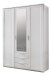 Drehtürenschrank >NADJA< (BxH: 135x208 cm) in WEISS - 135x208cm (BxH)