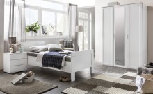 Drehtürenschrank >NADJA< (BxH: 135x208 cm) in WEISS - 135x208cm (BxH)