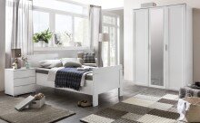 Drehtürenschrank >NADJA< (BxH: 135x208 cm) in WEISS - 135x208cm (BxH)