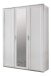 Drehtürenschrank >NADJA< (BxH: 135x208 cm) in WEISS - 135x208cm (BxH)
