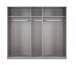 Drehtürenschrank >NADJA< (BxH: 225x208 cm) in WEISS - 225x208cm (BxH)