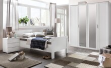 Drehtürenschrank >NADJA< (BxH: 180x208 cm) in WEISS - 180x208cm (BxH)