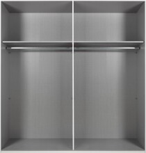 Drehtürenschrank >NADJA< (BxH: 180x208 cm) in WEISS - 180x208cm (BxH)
