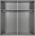 Drehtürenschrank >NADJA< (BxH: 180x208 cm) in WEISS - 180x208cm (BxH)