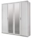 Drehtürenschrank >NADJA< (BxH: 180x208 cm) in WEISS - 180x208cm (BxH)