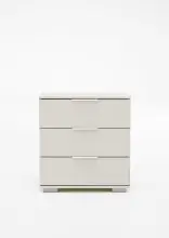 Nachtschrank >NADJA< (BxH: 52x58 cm) in WEISS -...