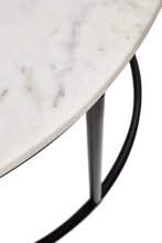 Wohnzimmertisch >Belfort< (DxH: 80x46 cm) in schwarz - 46 (H)