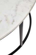 Wohnzimmertisch >Belfort< (DxH: 80x46 cm) in schwarz - 46 (H)