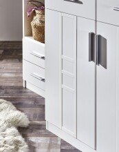 Kleiderschrank >BORKUM< (BxH: 91x199 cm) in WEISS -...