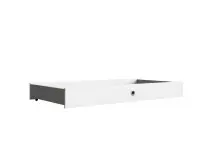 Bettschubkasten >BORKUM< (BxH: 71x17 cm) in WEISS -...