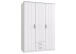 Kleiderschrank >BORKUM< (BxH: 135x199 cm) in WEISS - 135x199cm (BxH)