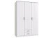 Kleiderschrank >BORKUM< (BxH: 135x199 cm) in WEISS - 135x199cm (BxH)
