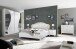 Nachtkommode >Noella< 2er-Set (BxHxT: 51x56x39 cm) in Weiss Melamin mit Siebdruck