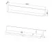 Wandboard >PORTUM< (BxHxT: 150x25x23,6 cm) in Dekor Flagstaff Eiche