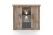 Highboard >PORTUM< (BxHxT: 133,9x120x40 cm) Dekor Lamellen Eiche/Anthrazit
