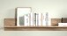 Wohnwand >PORTUM< (BxHxT: 364x180x40 cm) Dekor Lamellen Eiche-Anthrazit