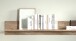 Wohnwand >PORTUM< (BxHxT: 273x205,5x40 cm) Dekor Lamellen Eiche-Anthrazit