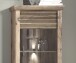 Wohnwand >PORTUM< (BxHxT: 273x180x40 cm) Dekor Lamellen Eiche-Anthrazit