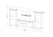 Wohnwand >PORTUM< (BxHxT: 332x180x40 cm) Dekor Lamellen Eiche-Anthrazit